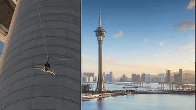Leap of Faith: What It Feels Like to Jump Off the 233m Macau Tower