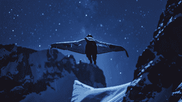 Nighttime Excitement Wingsuit Flying Under the Stars