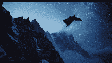 Nighttime Excitement Wingsuit Flying Under the Stars